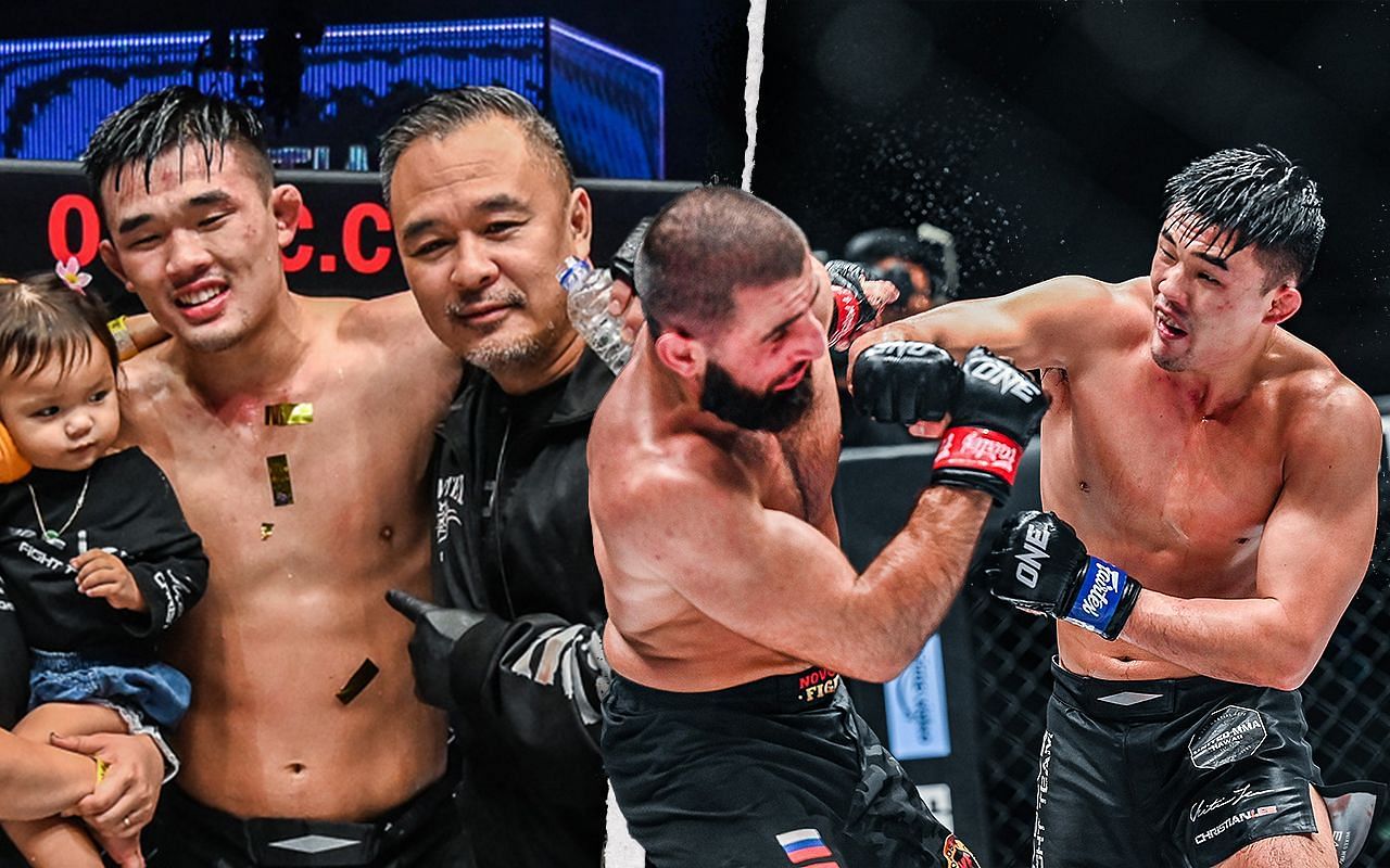 Christian Lee credits his father, Ken Lee, for that sensational finish against Kiamrian Abbasov.  | Photo by ONE Championship