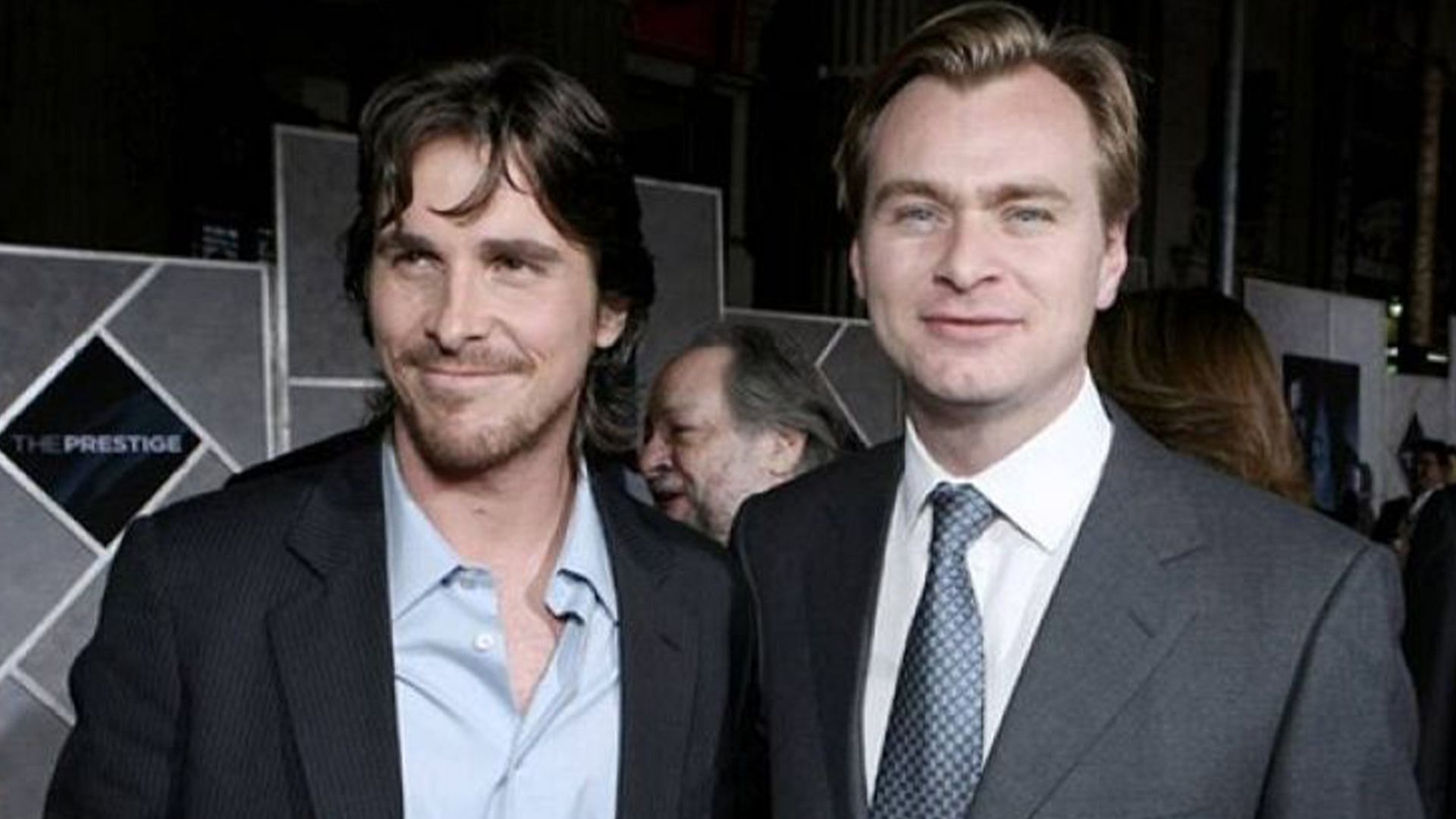 Christian Bale &amp; Christopher Nolan (Image via Getty Images)