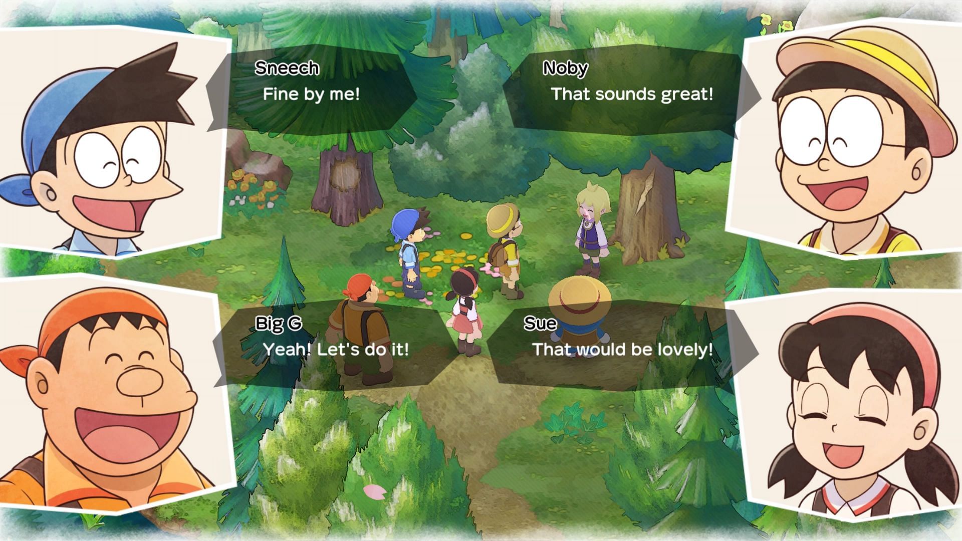 Doraemon Story of Seasons: Friends of the Great Kingdom features a very light and fun plot that gamers of all ages can enjoy (Image via Marvelous)