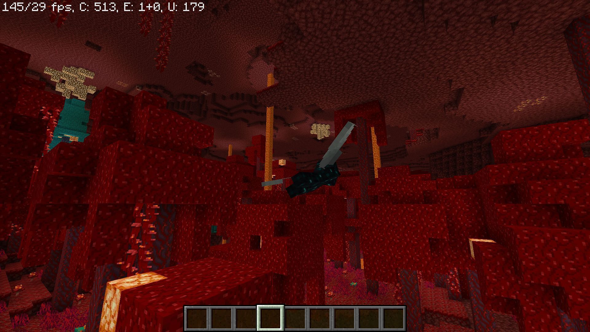 The Crimson Forest is the best biome for a hoglin farm in Minecraft (Image via Mojang)