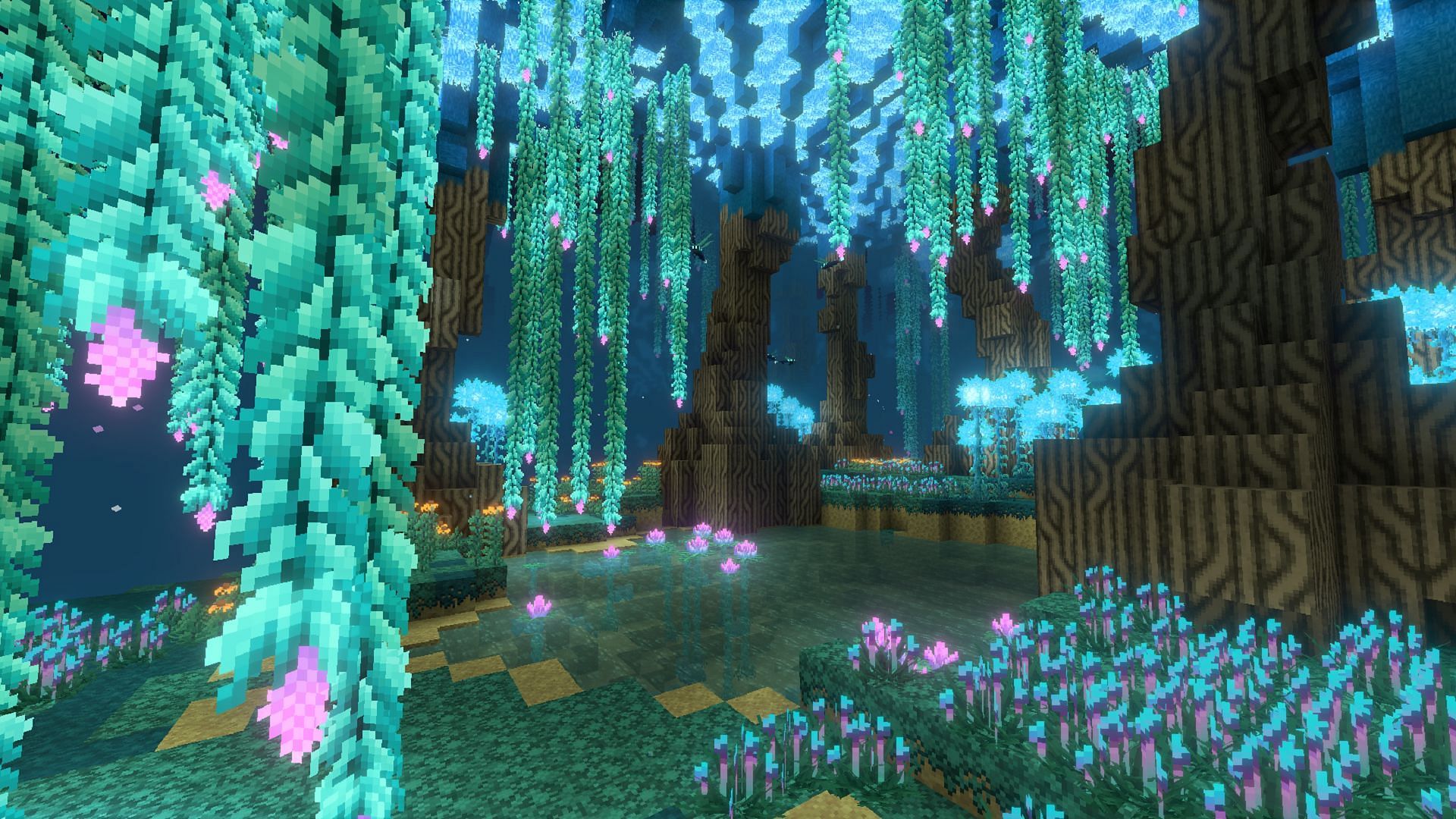 A mushroomland in BetterEnd (Image via Quiqueck/CurseForge)