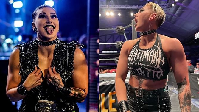 Rhea Ripley shows the middle finger to male WWE Superstar after recent live event