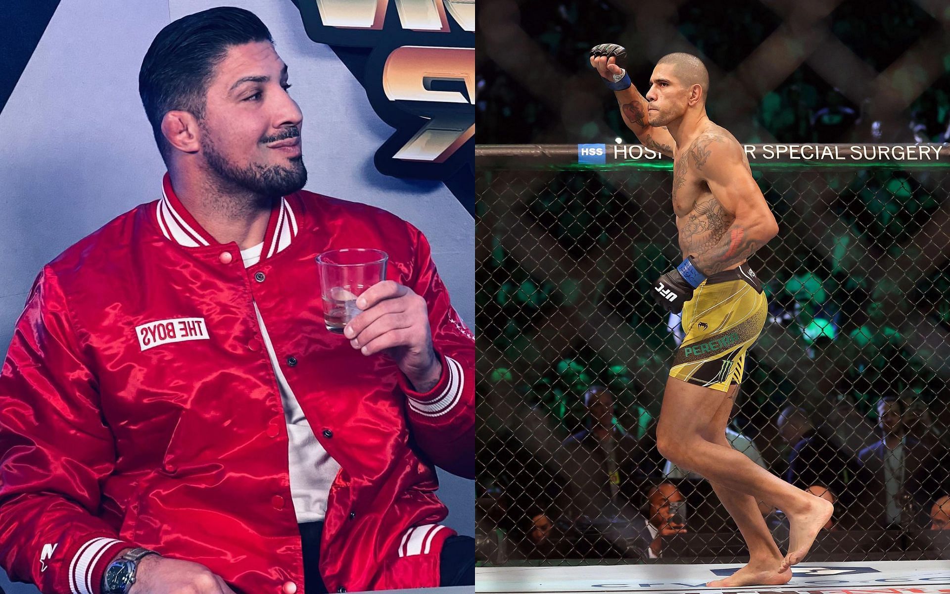 Brendan Schaub (left) &amp; Alex Pereira (right) [Photo credit: @brendanschaub on Instagram]