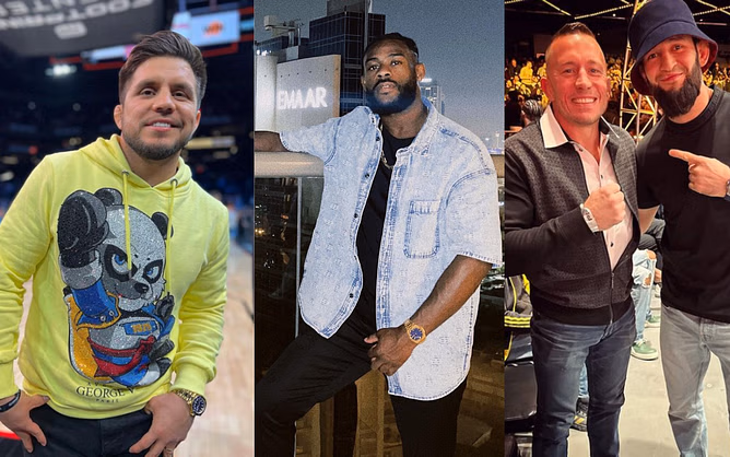 VIDEO: Henry Cejudo and Aljamain Sterling face-off at 2022 PFL Championships, Khamzat Chimaev meets Georges St-Pierre