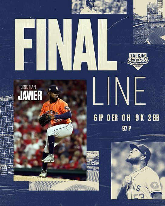 MLB on X: Led by a stellar performance from Cristian Javier, the @Astros  have thrown a combined no-hitter!  / X