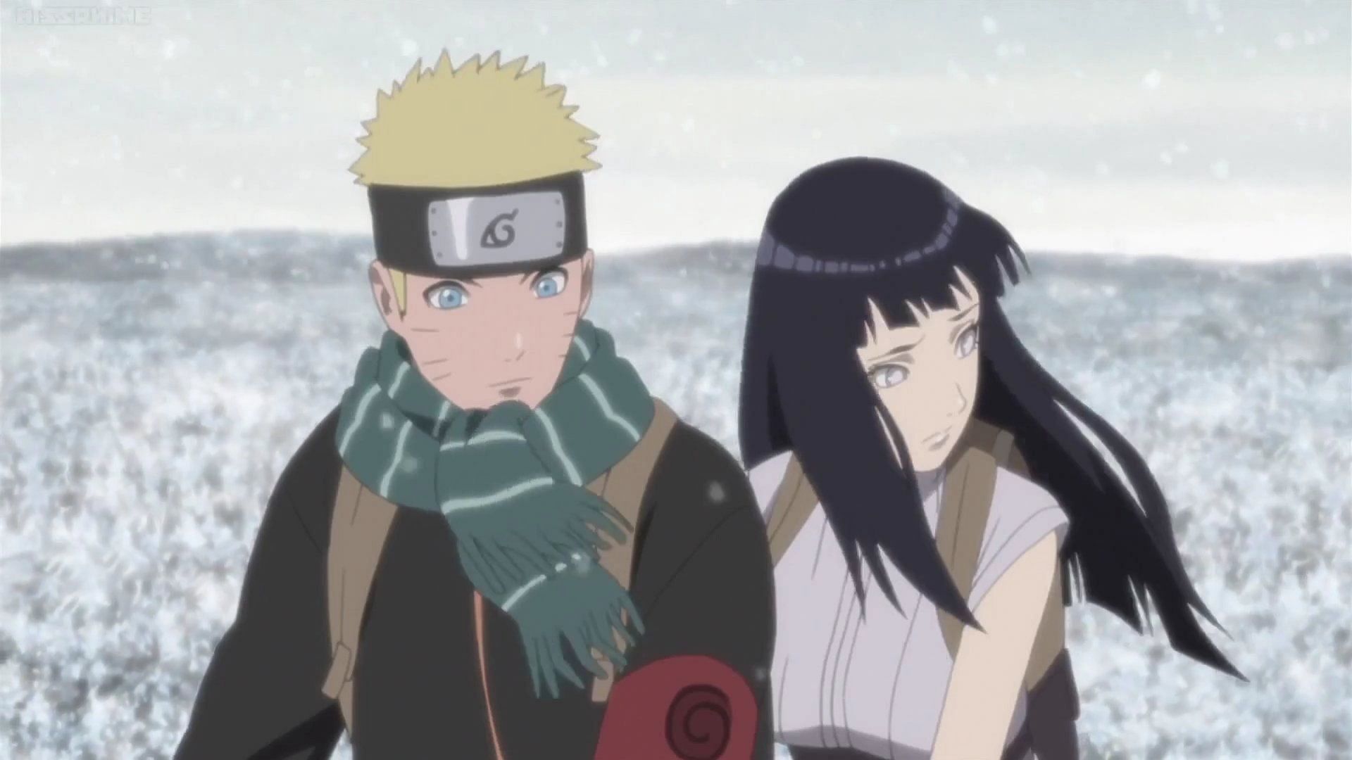 Hinata and Naruto as seen in The Last: Naruto the Movie (Image via Studio Pierrot)