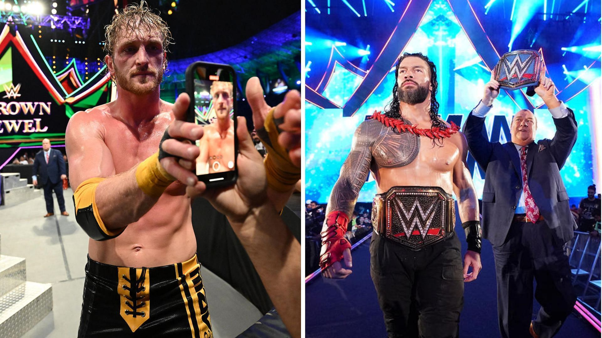 Logan Paul battled Roman Reigns for the title in the main event of WWE Crown Jewel 2022.