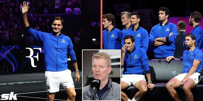 "I anticipated a lot of emotion from Roger, what I didn't was the emotion from everyone else" - Jim Courier on conducting Roger Federer's emotional farewell interview at Laver Cup