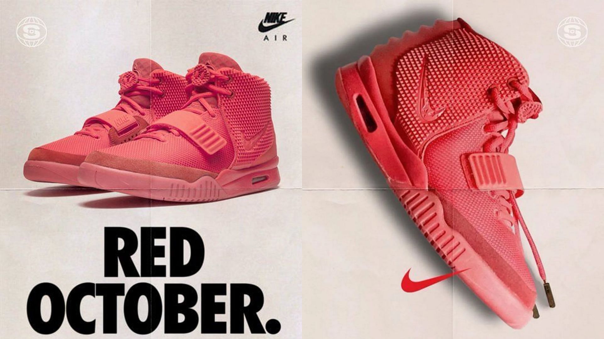 Kanye West Air Yeezy 2 Red October (Image via @solecollection / Twitter)