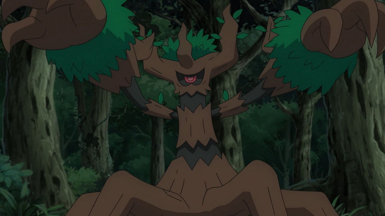 Trevenant as it appears in the anime (Image via The Pokemon Company)