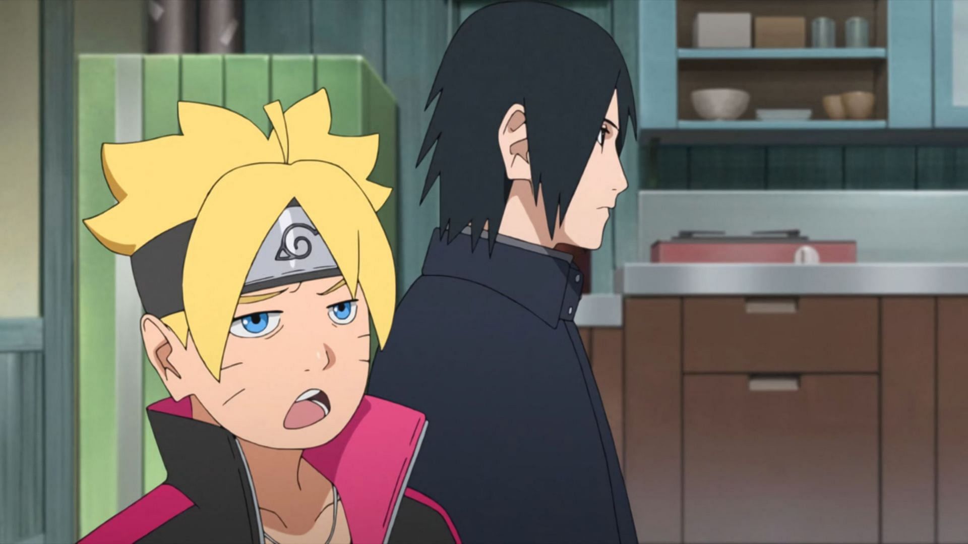 Sasuke Uchiha Und Sein Lehrling Boruto Uzumaki (Bild Via Studio Pierrot)