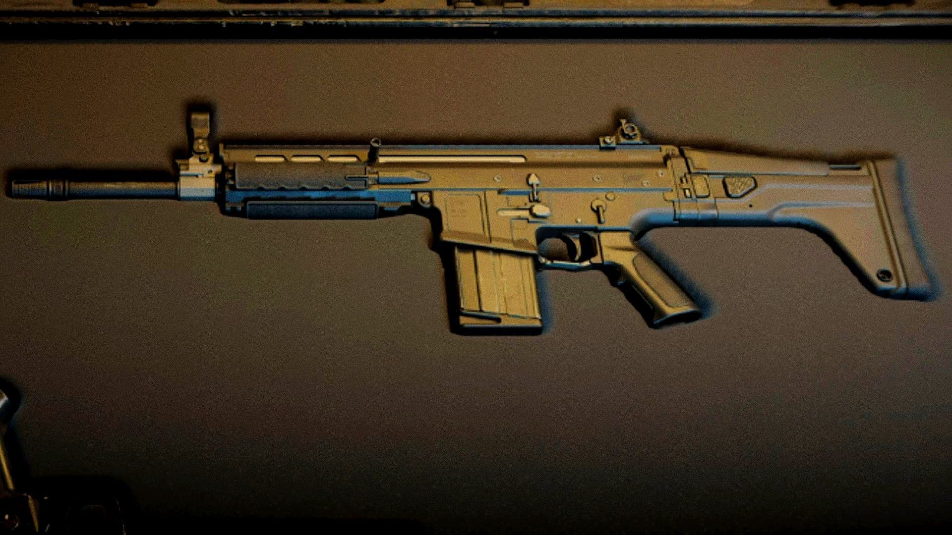The TAQ-V battle rifle in Modern Warfare 2 (Image via Activision)