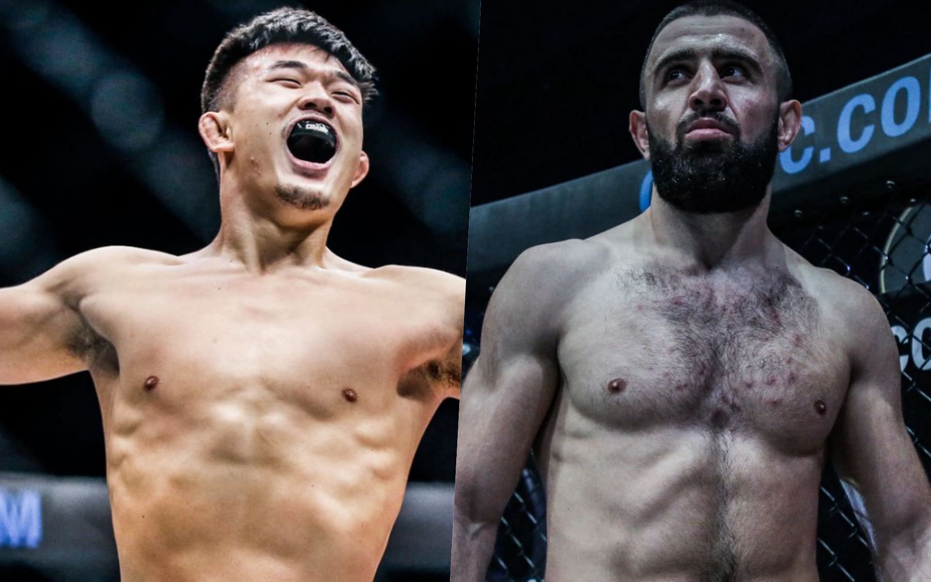 Christian Lee (L) could not resist the opportunity to possibly become a dual-champion vs Kiamrian Abbasov (R). | Photo by ONE Championship