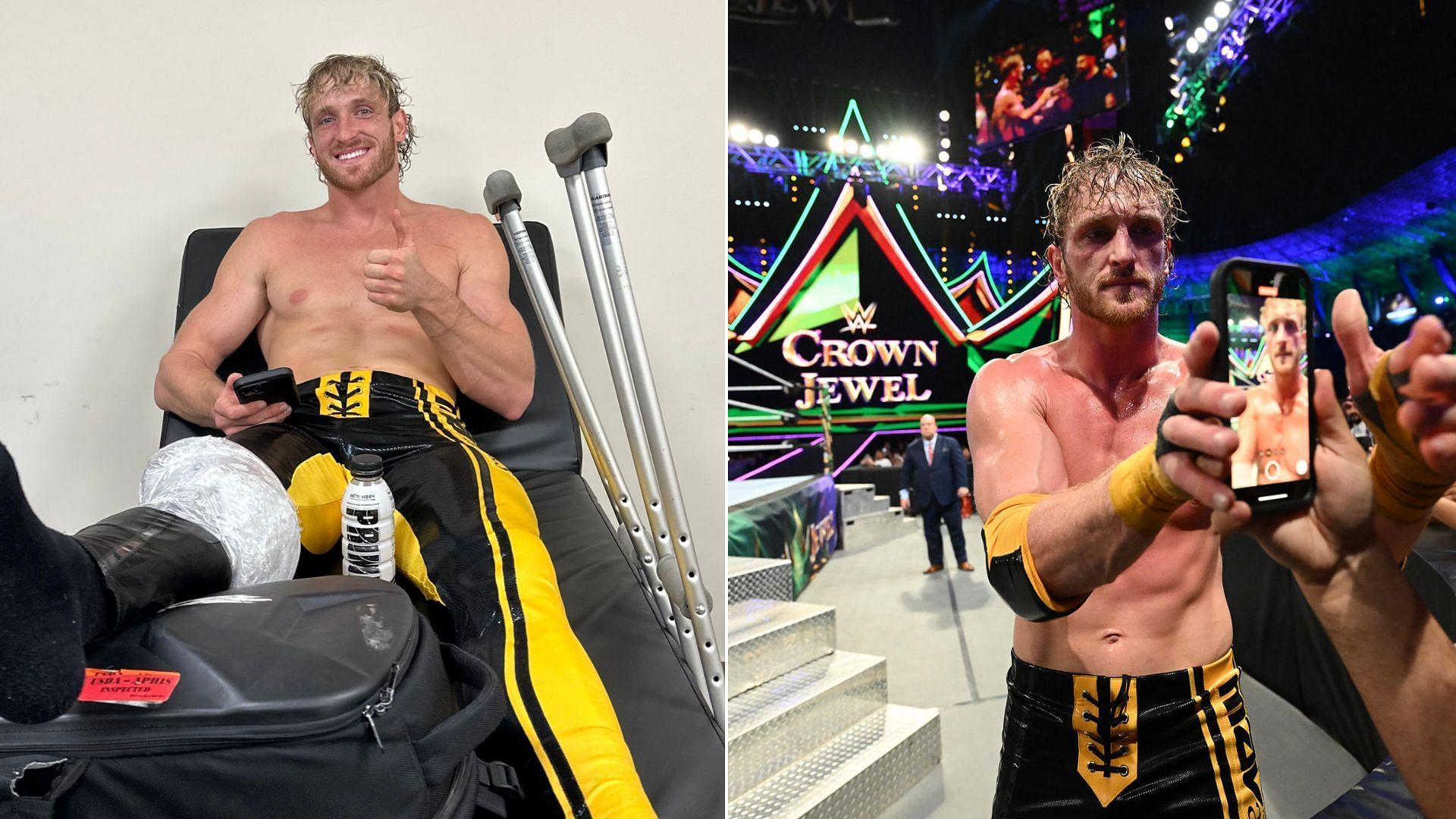 Logan Paul suffered a major injury at WWE Crown Jewel