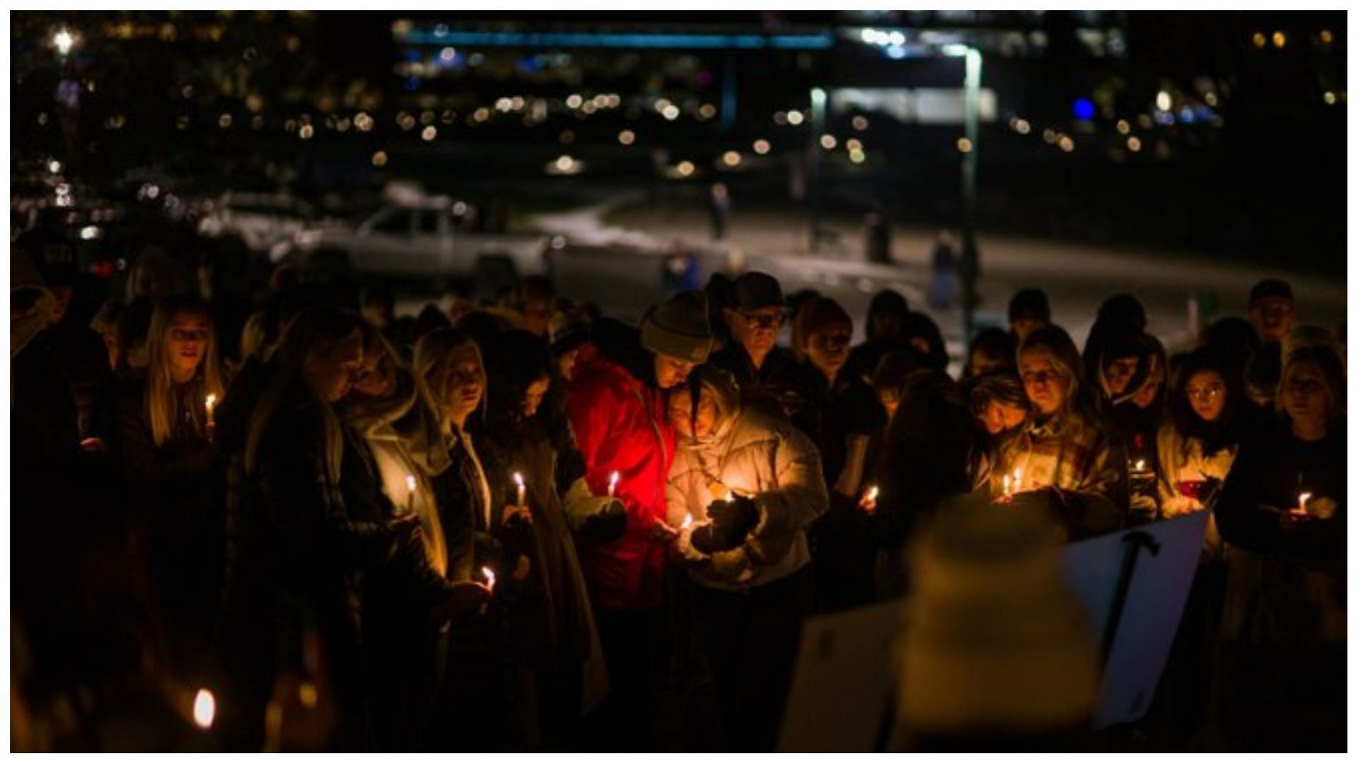 Candlelight vigil in Coeur d&rsquo;Alene celebrating the victims