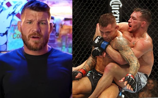 "It was bouncing around like Luke Rockhold's at UFC 199" - Michael Bisping hilariously breaks down Dustin Poirier vs. Michael Chandler at UFC 281