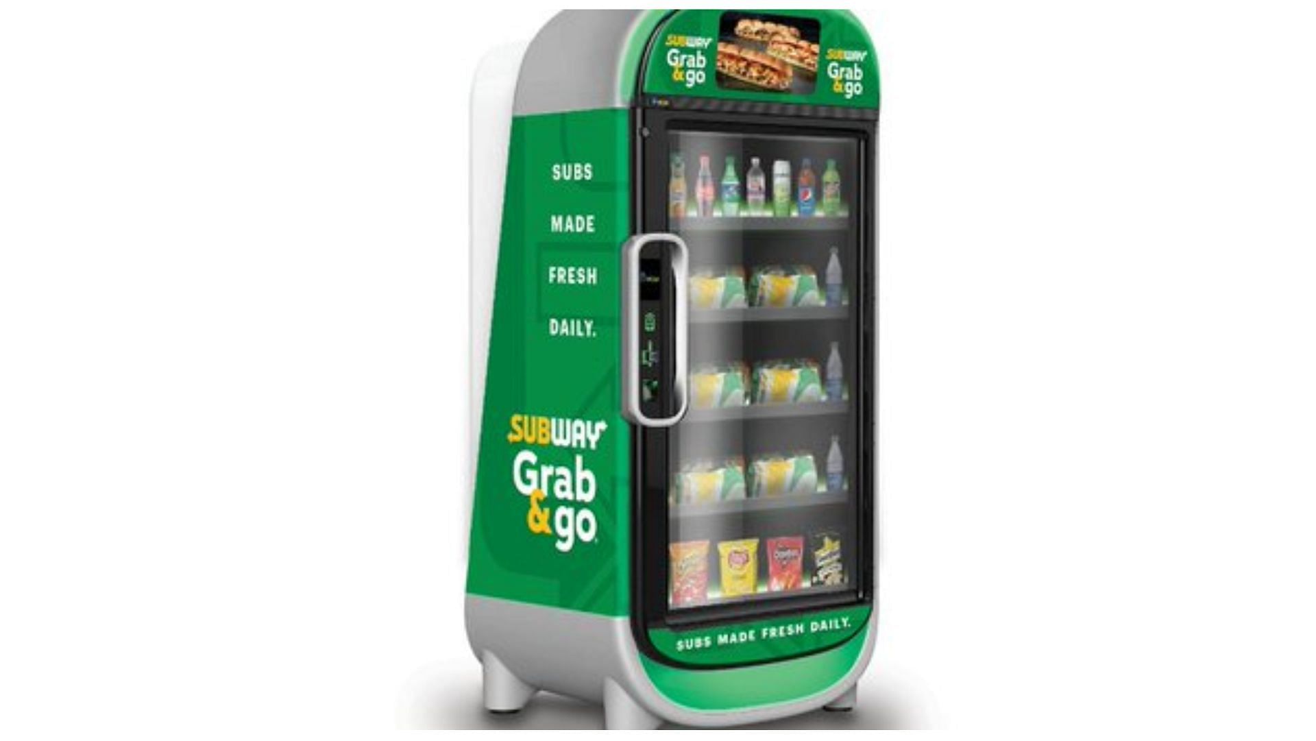 Subway will now sell sandwiches in Subway vending machines (Image via Subway)