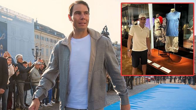 In Pictures : Rafael Nadal visits fashion museum in Chile during Latin America exhibition tour