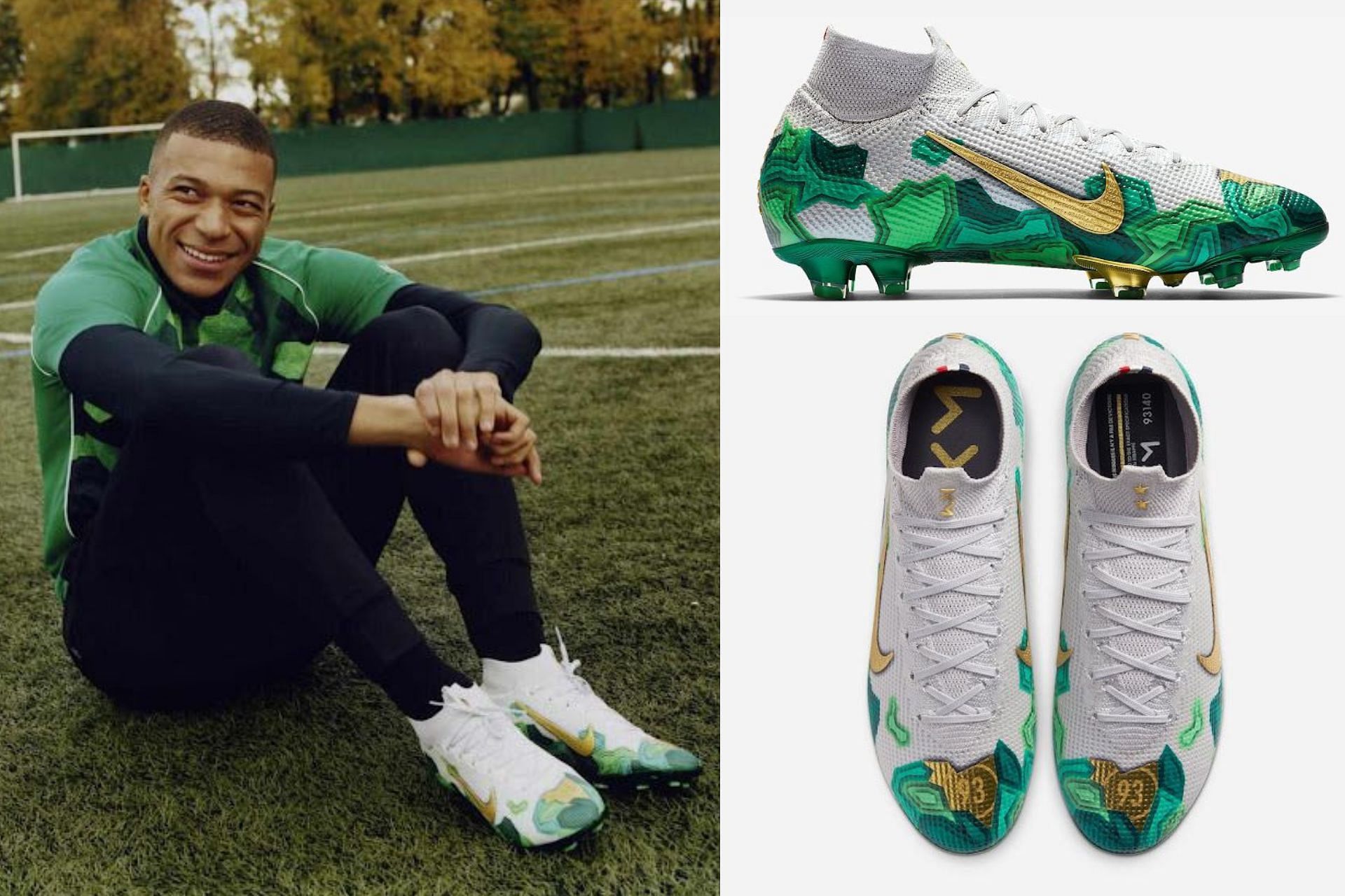 Take a closer look at the football cleats (Image via FootyHeadlines)