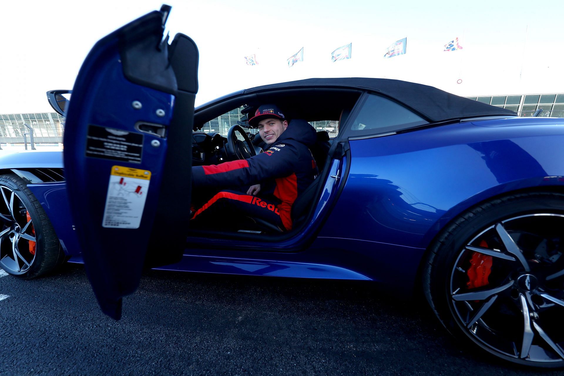 Max Verstappen of Red Bull Racing Drives First Laps at Circuit Zandvoort in an Aston Martin