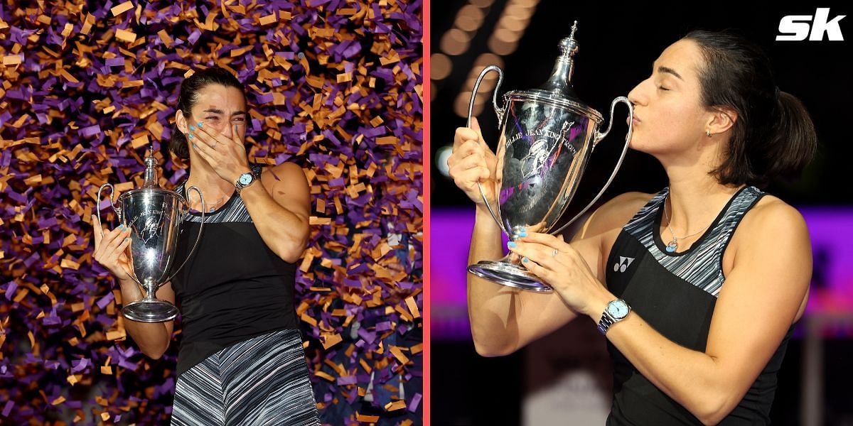 Caroline Garcia celebrates the biggest title of her career at 2022 WTA Finals