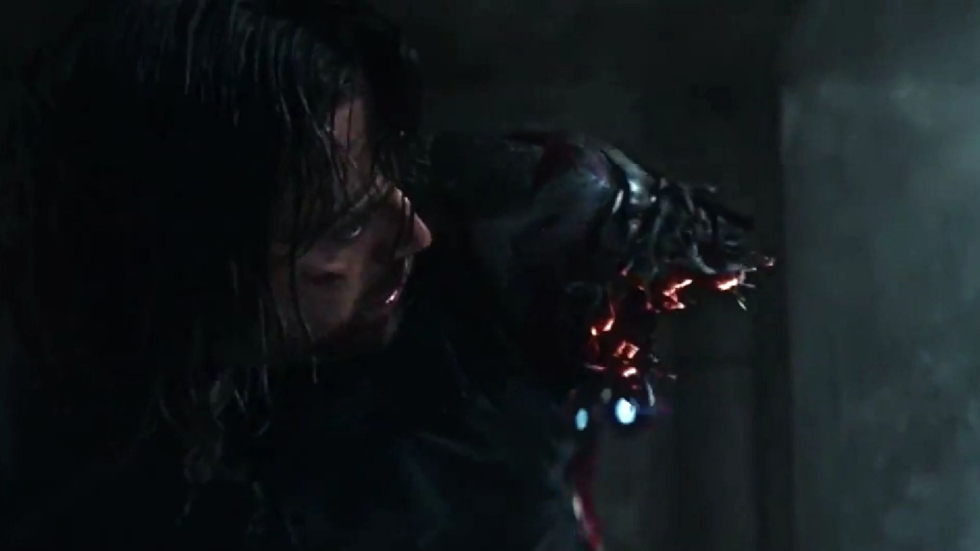 Bucky&#039;s titanium arm is blown off by Iron Man (Screengrab: Captain America: Civil War)