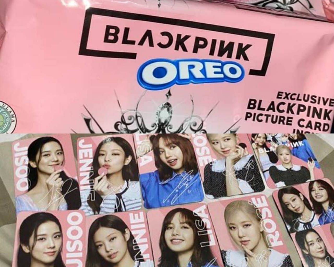 Oreo Blackpink Photocard Without Cookies Complete 10 Jisoo Rose Lisa Jennie