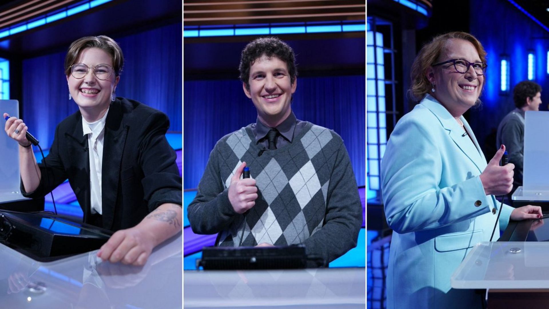Champions Mattea Roach, Matt Amodio, and Amy Schneider appeared on Jeopardy