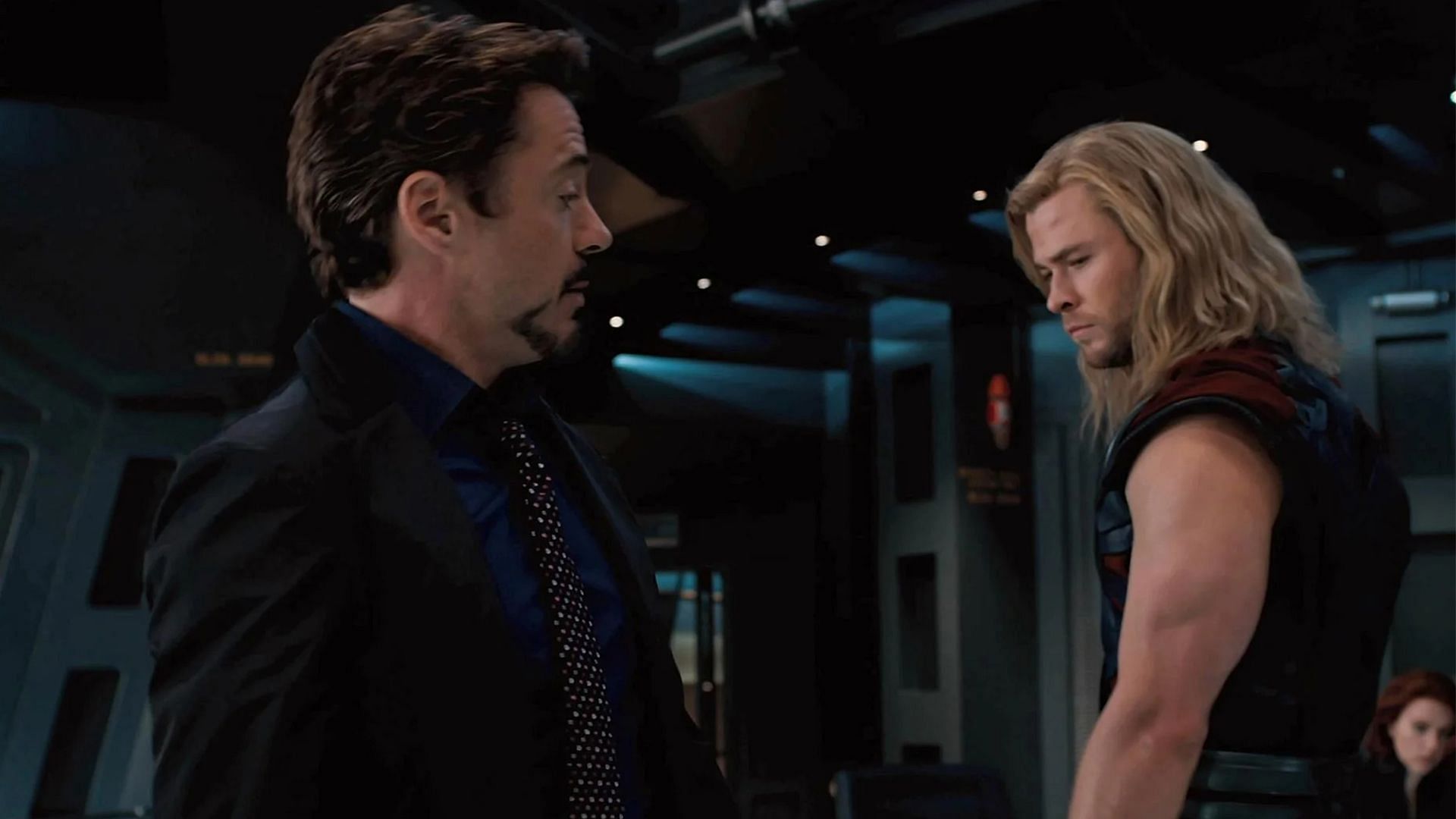 Thor & Ironman (image via The Avengers, 2012)