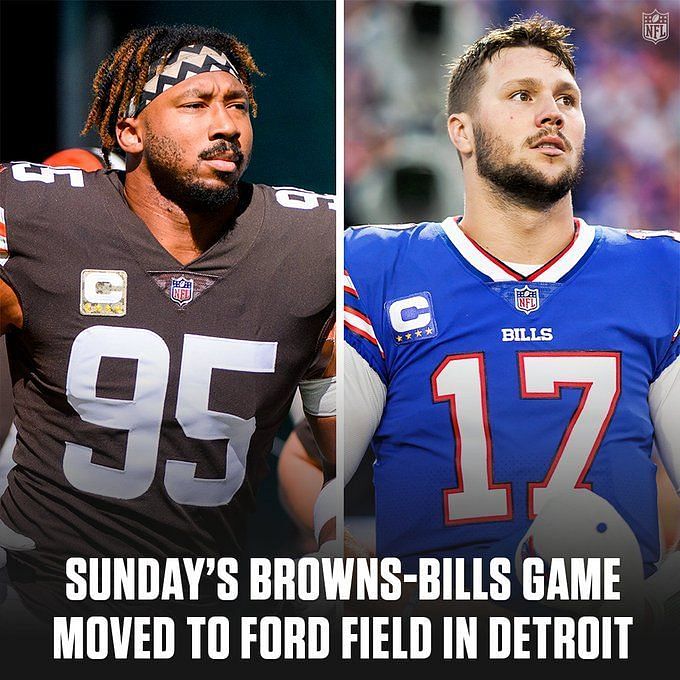 Cleveland Browns' game vs. Buffalo Bills moved to Detroit