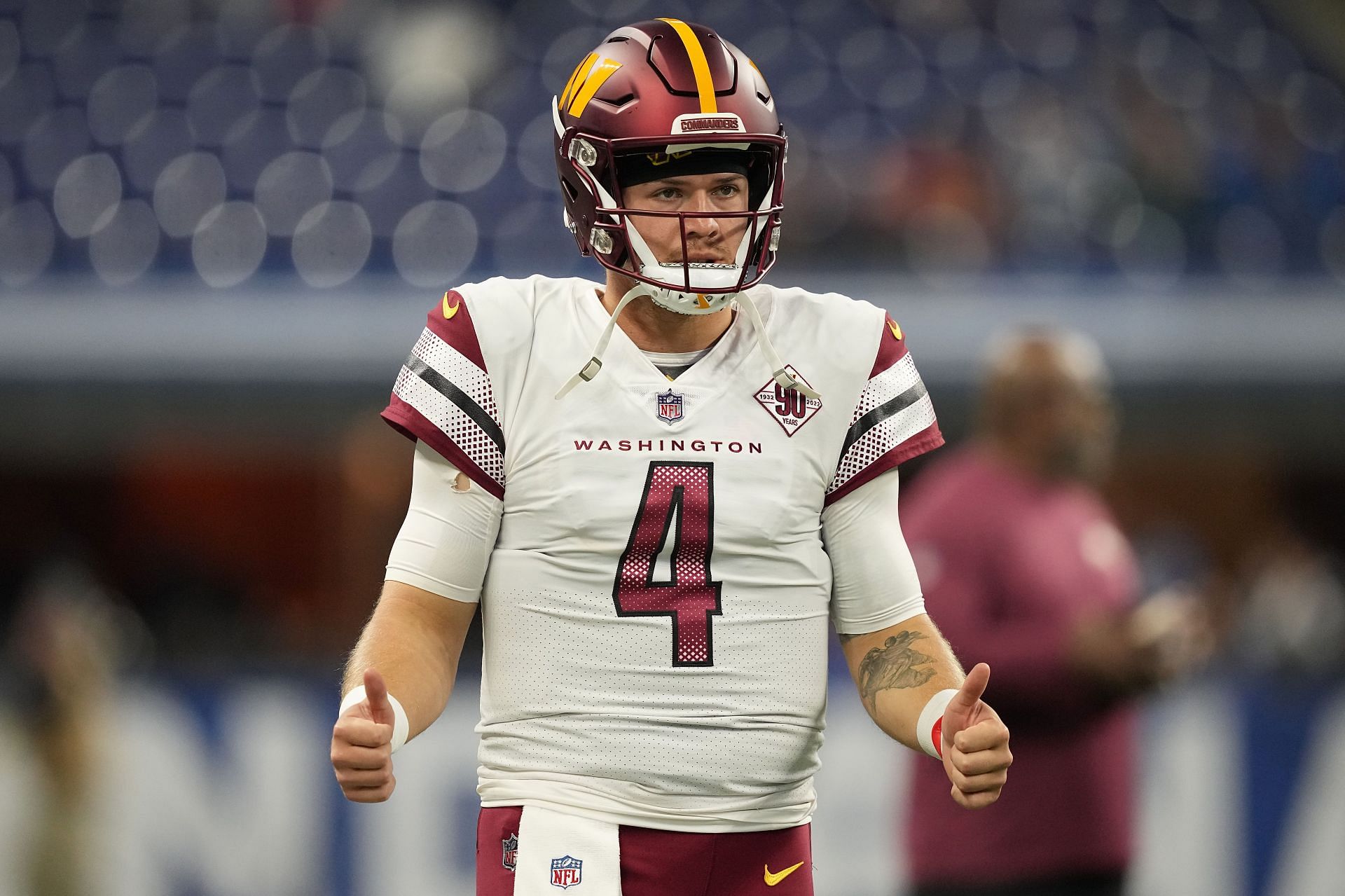 Commanders starting quarterback: Who is QB1 and his backup for Washington  in fantasy football? - DraftKings Network