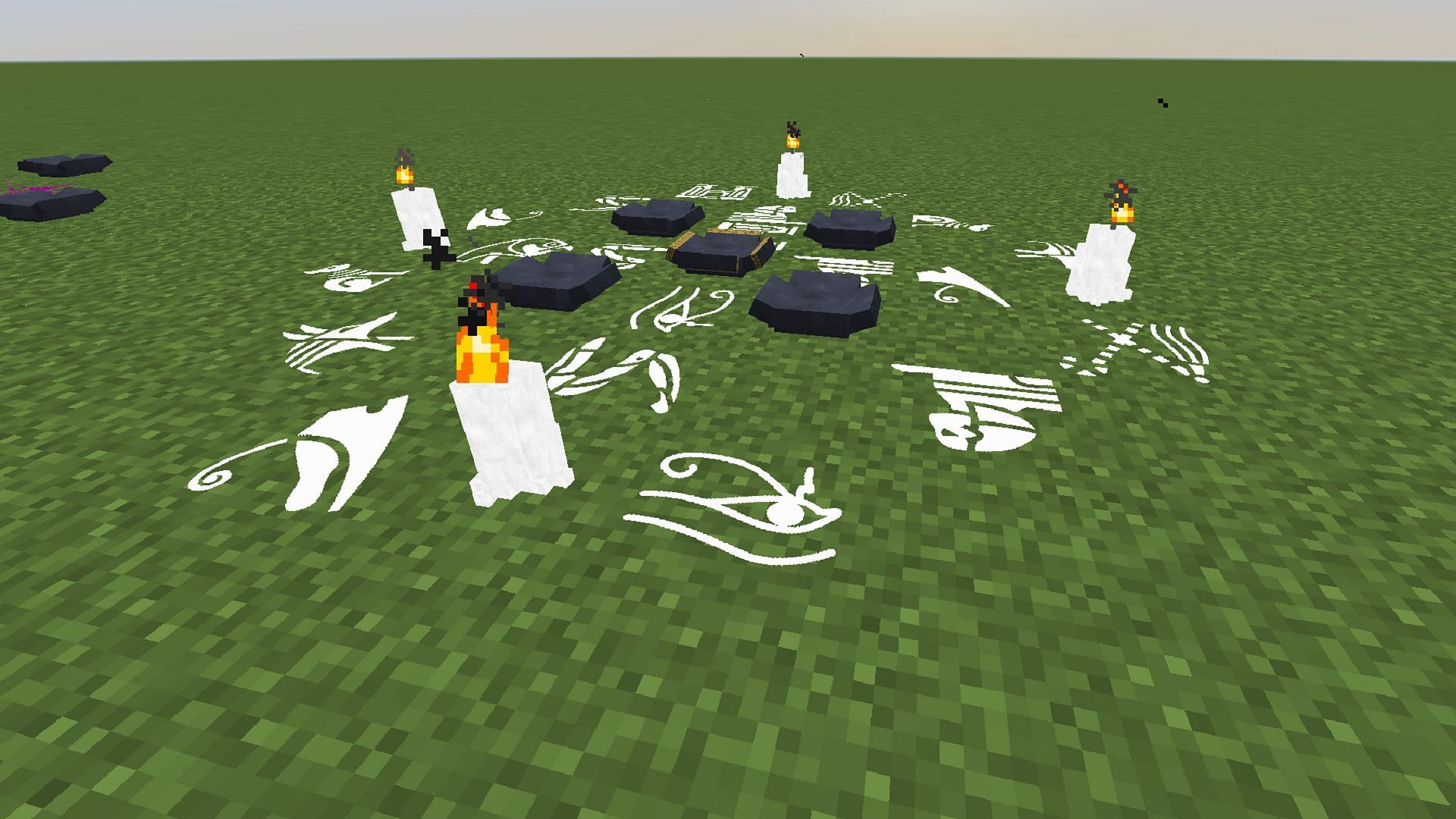 A summoning circle as seen in Minecraft