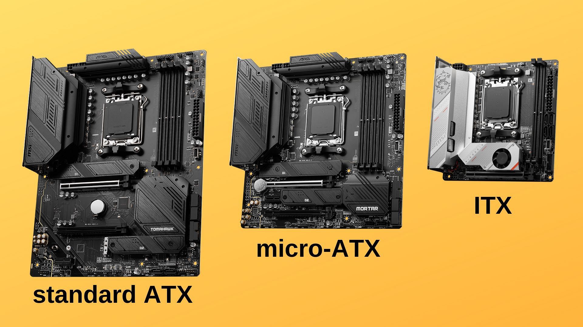 Comparison between various board sizes (Image via Sportskeeda)