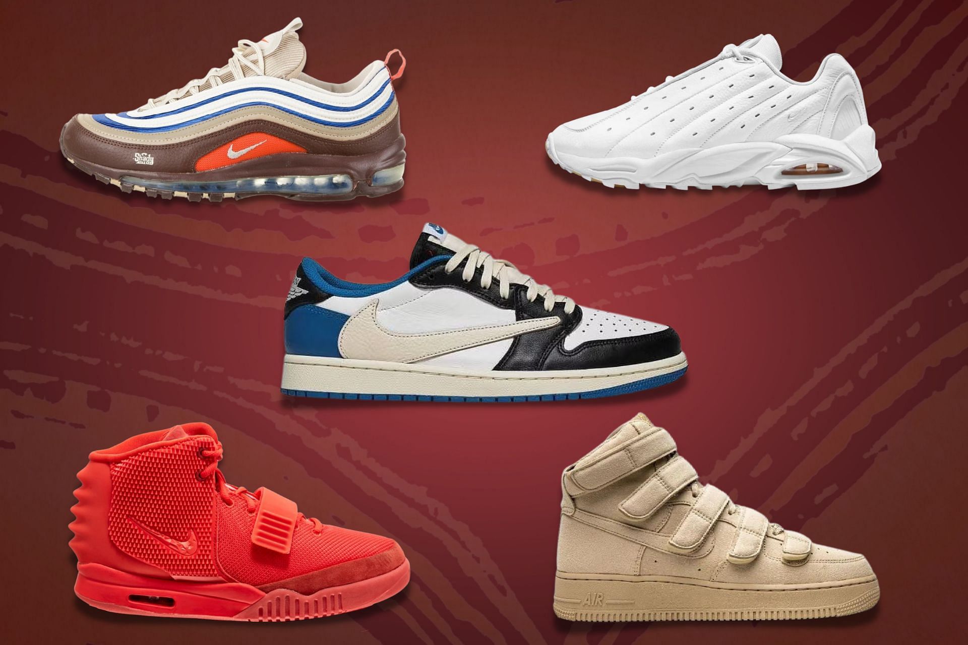 5 best rapper x Nike sneakers&nbsp;collab (Image via Sportskeeda)