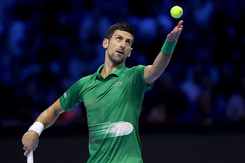 Novak Djokovic at the Nitto ATP Finals