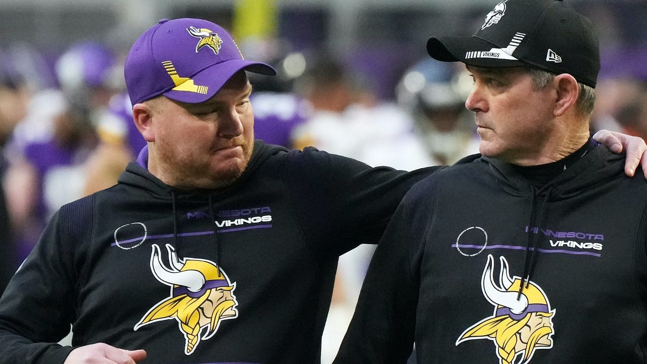 The former coach and his father with the Vikings