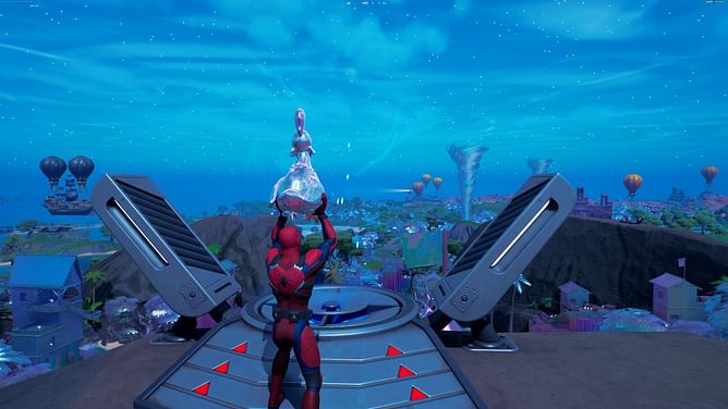 Fortnite: How to use a D-Launcher while holding a chicken