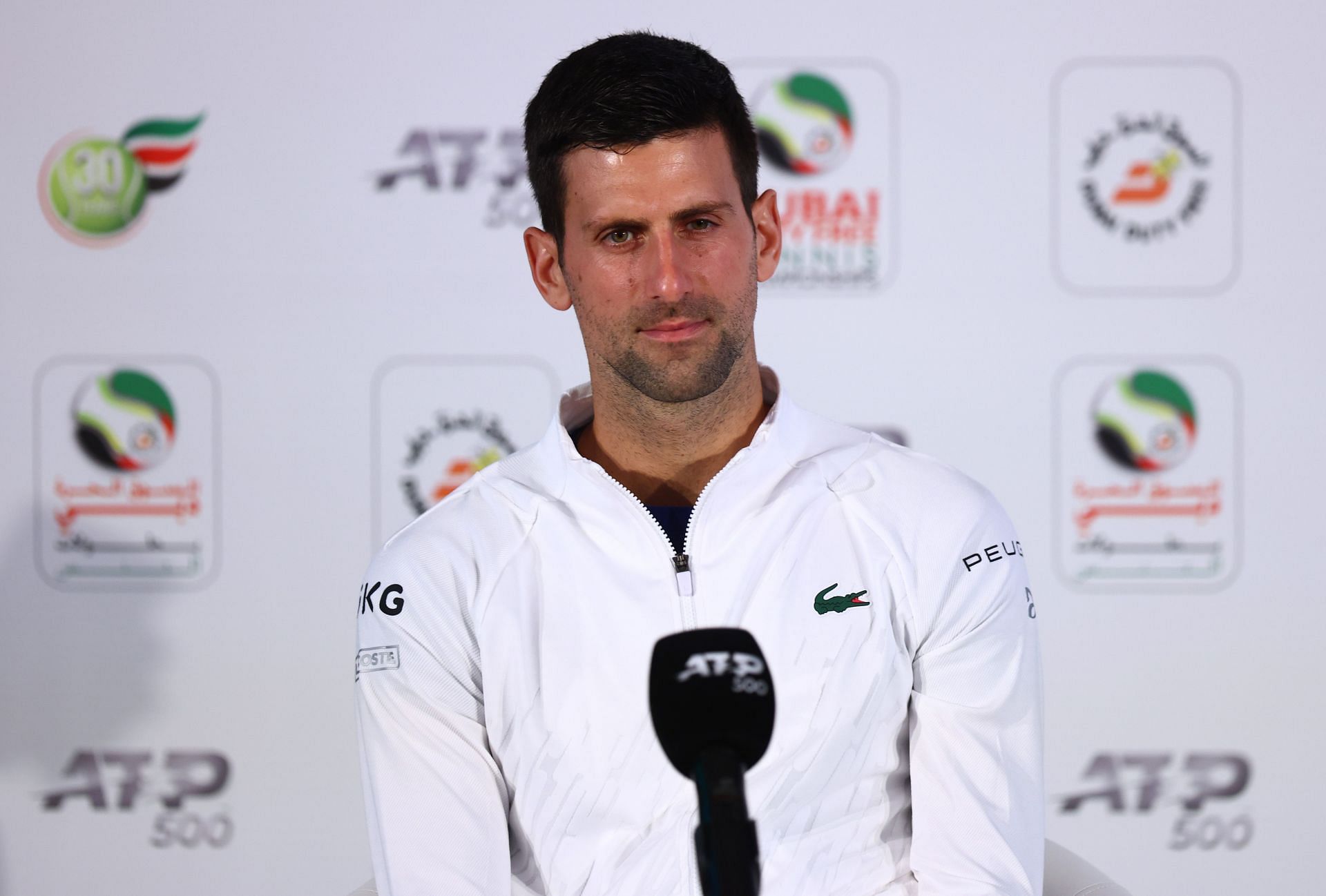 Novak Djokovic Press Conference At Dubai Duty Free Tennis Championships