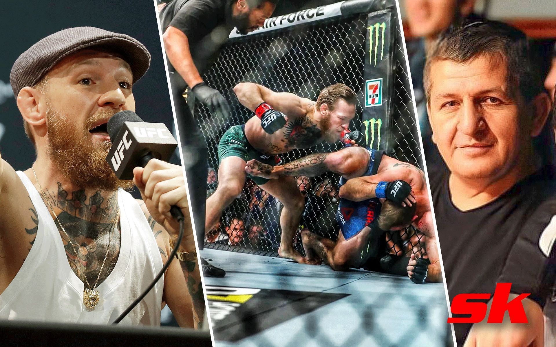 Conor McGregor breaks down his brilliant usage of low center of gravity in TKO win over Donald Cerrone [Images via: @islam_makhachev and @thenotoriousmma on Instagram]
