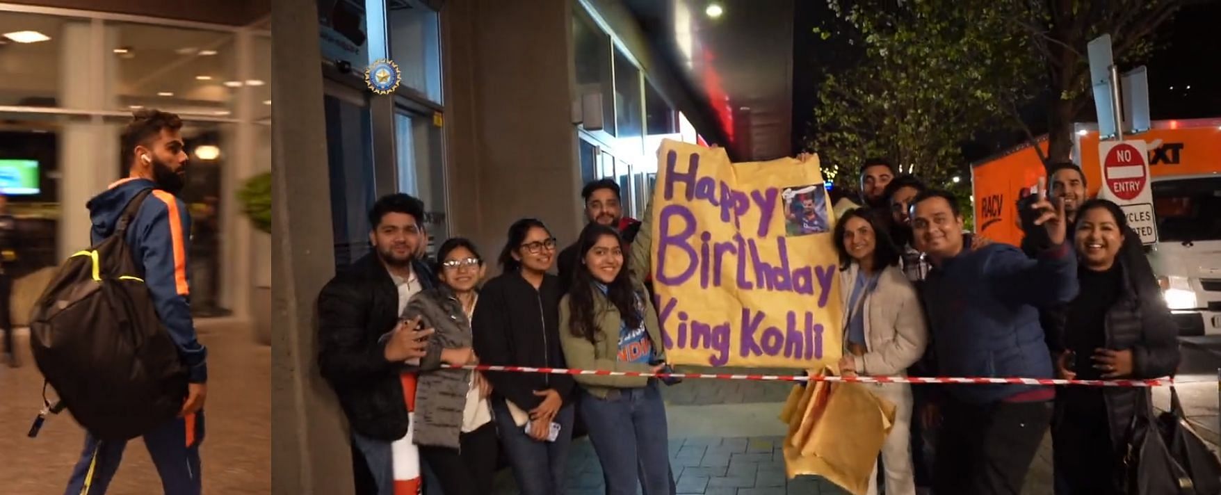 T20 World Cup 2022: [WATCH] Fans in Adelaide wish Virat Kohli happy birthday  in advance as Team India head to Melbourne for last Super 12 match