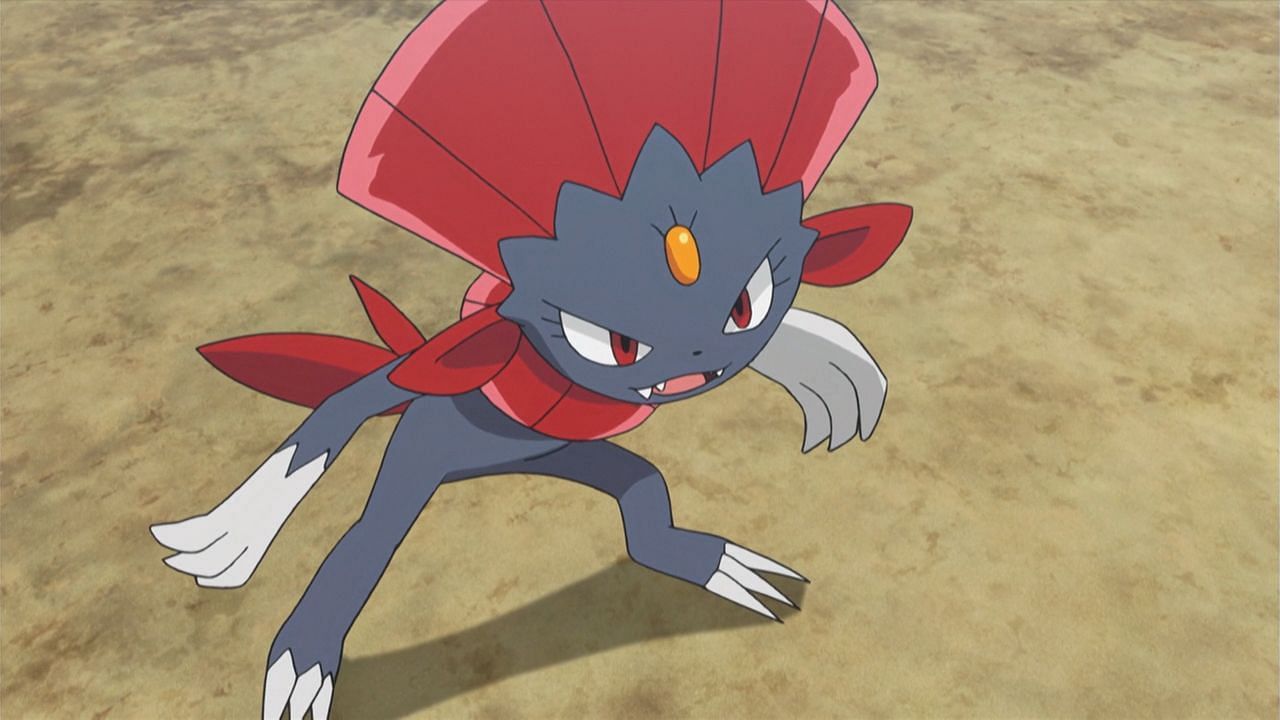 Weavile is a creature that requires the Sinnoh Stone (Image via The Pokemon Company)