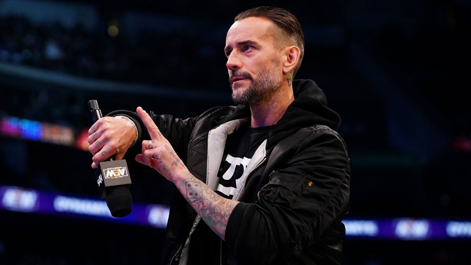 CM Punk at an AEW event in 2022