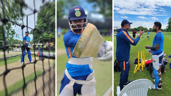 [In Pictures] Team India train hard in Christchurch to save ODI series against NZ