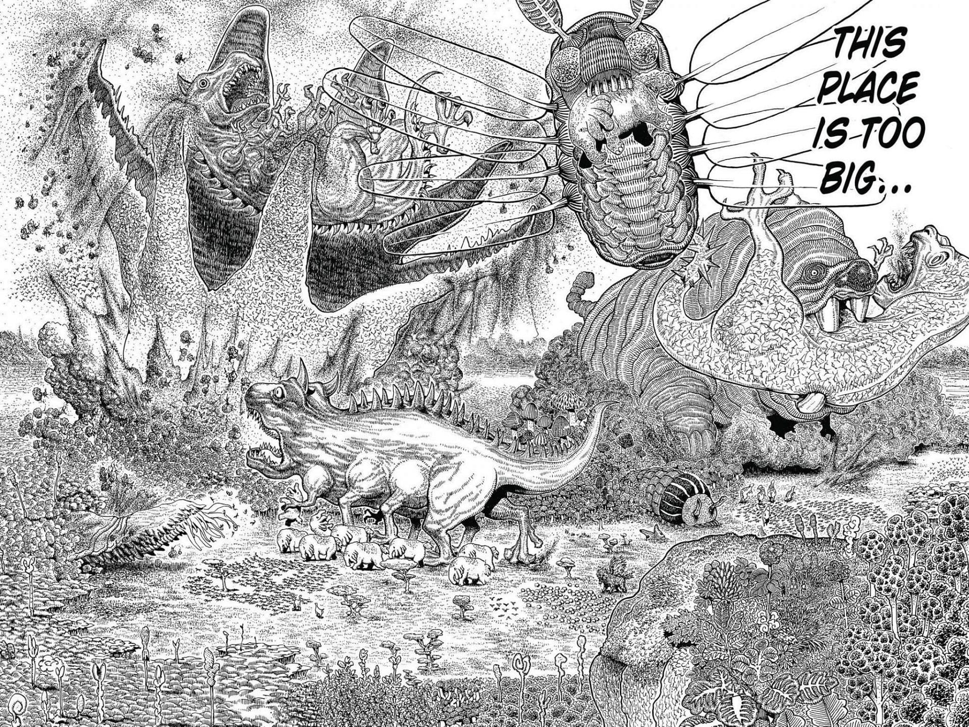 The Dark Continent contains dark secrets waiting for the Nen users on the Black Whale (Image via Yoshihiro Togashi/Shounen Jump)