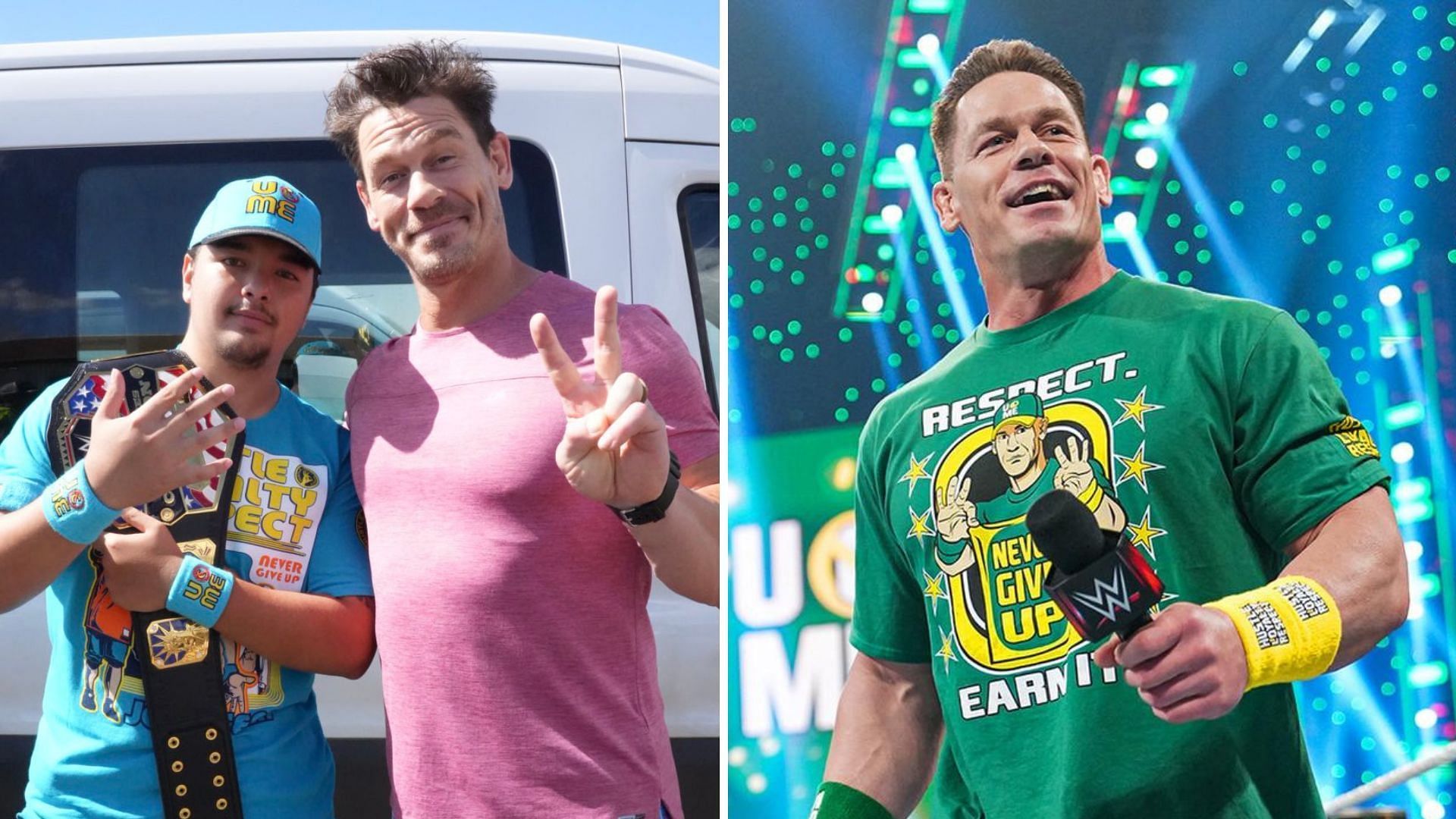 John Cena spotted a WWE fan dressed as him for Halloween