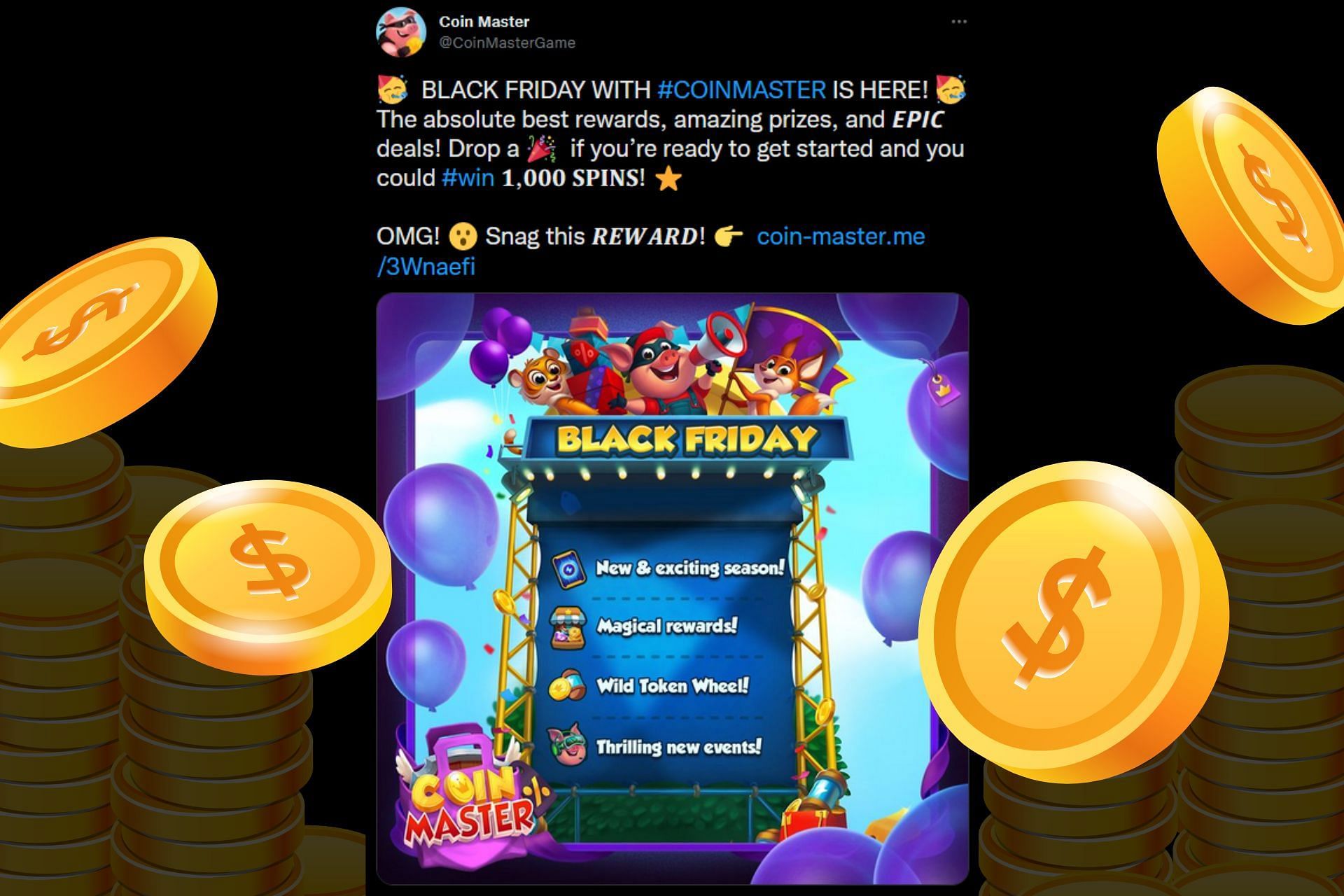 Coin Master free spins (Image via Sportskeeda)