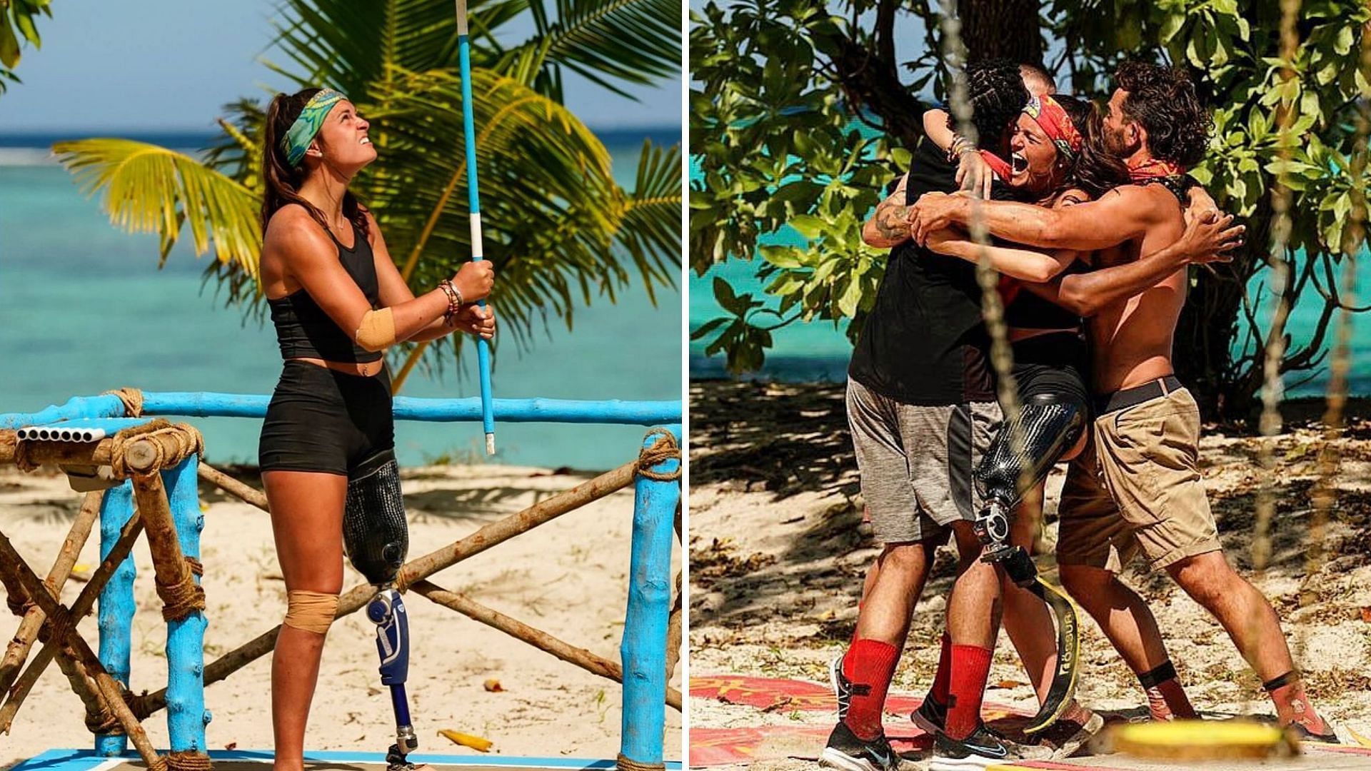 Noelle makes a comeback on the Survivor challenge