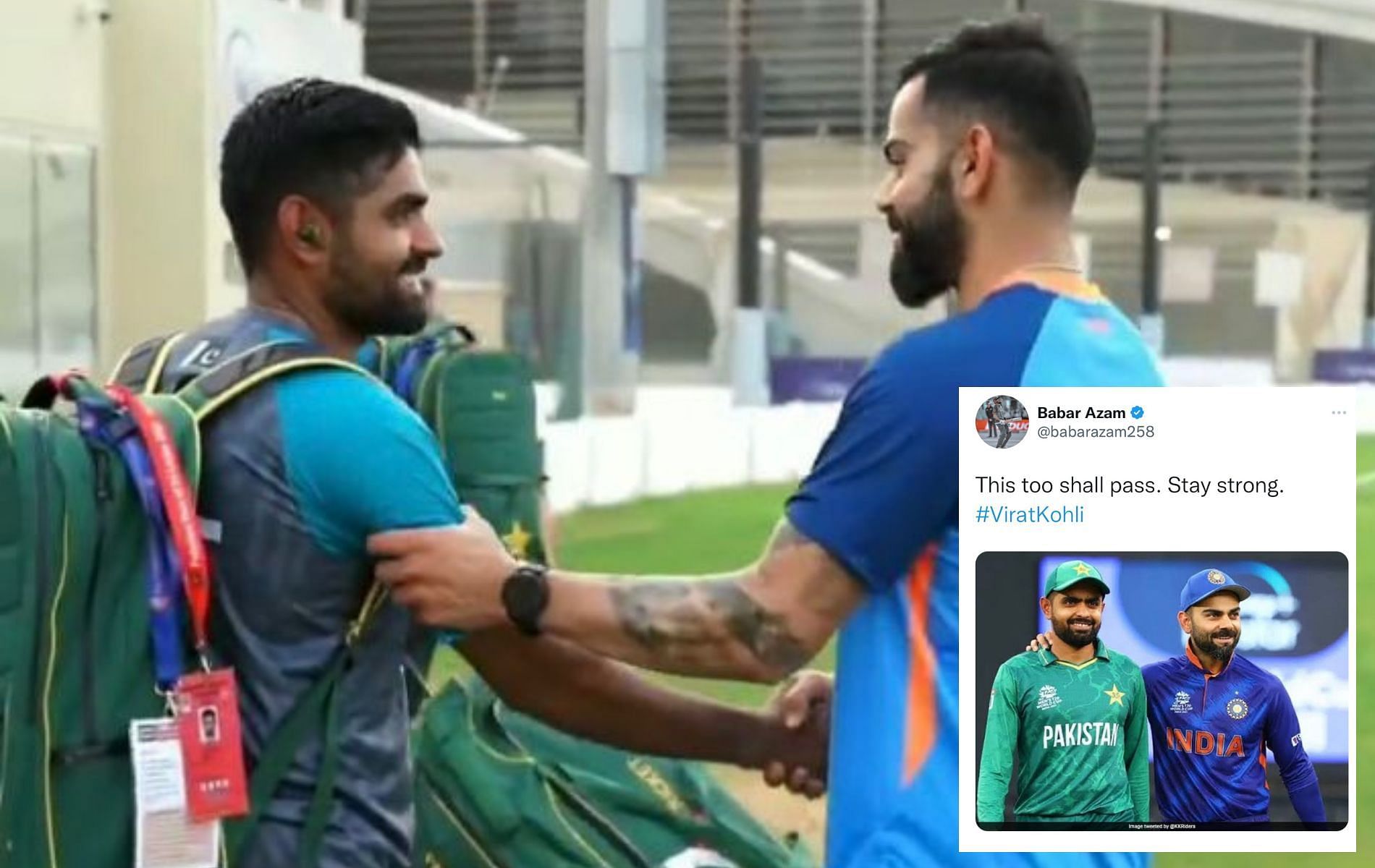 Babar Azam (L) and Virat Kohli (R). (Pics: Twitter) 