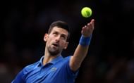 Novak Djokovic at the 2022 Paris Masters.