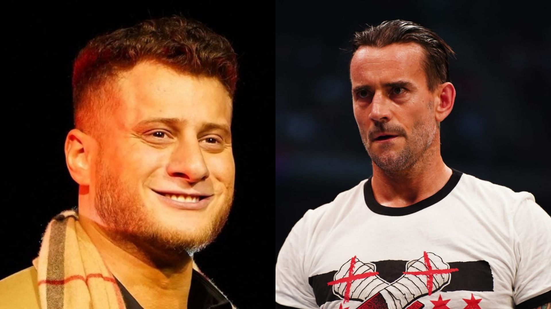 MJF (left) and CM Punk (right).